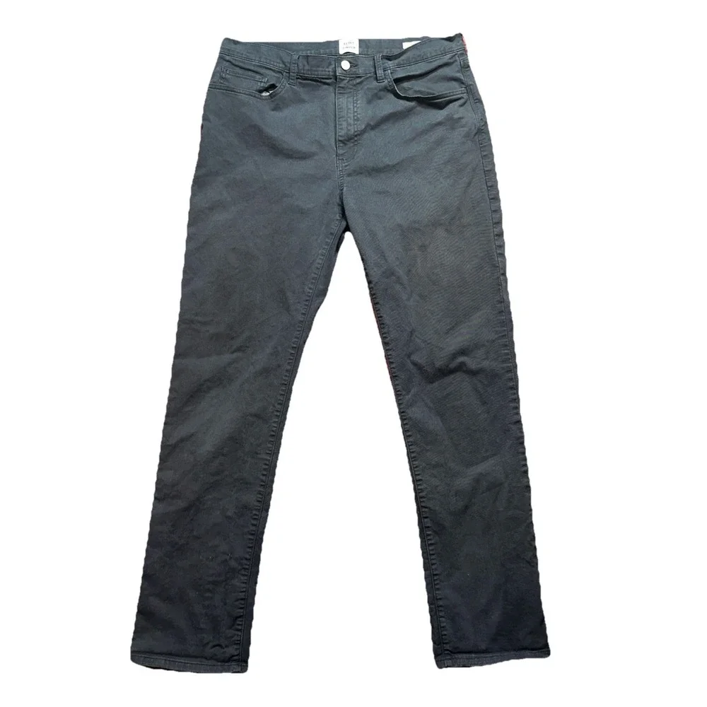 Flint and Tinder Pants Men (Fit 36x33) Blue Chino Straight Huckberry Stretch